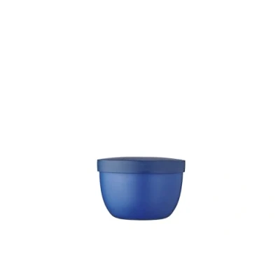Abbildung von Mepal Snackbox Ellipse Lebensmittelbehälter zum Aufbewahren und Transportieren von Snacks geeignet für Gefrierschrank, Mikrowelle &amp; Spülmaschine 350 ml Vivid Blue