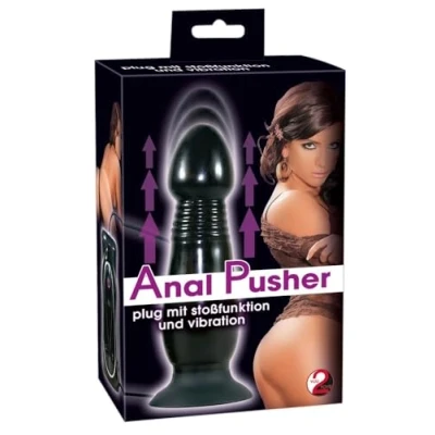Abbildung von Analplug „Anal Pusher“ mit Stoßfunktion und Vibration