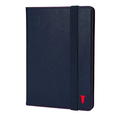 Abbildung von TORRO Lederhülle kompatibel mit iPad 10.9&quot; 10. Generation Echtes Leder (2022) Hülle Standfunktion und Sleep/Wakefunktion (Marineblau)