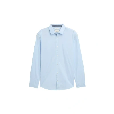 Abbildung von TOM Tailor Regular FIT MIT Stretch Hemd, Herren, Größe: Small, Light metal blue