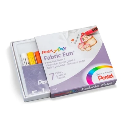 Abbildung von Pentel Fabric Fun Pastel Färbestifte (7 Stück)