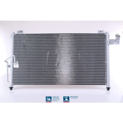 Abbildung von NISSENS 94742 Klimakondensator ohne Trockner Aluminium 645 R 134a MAZDA: Premacy