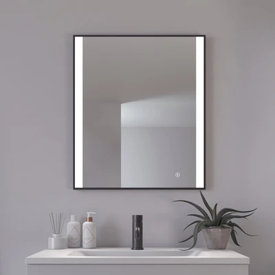 Abbildung von Loevschall Libra Rund Spiegel Mit Beleuchtung Led Touch Schalter 80 cm Badspiegel Verstellbarer Badezimmerspiegel Wandspiegel