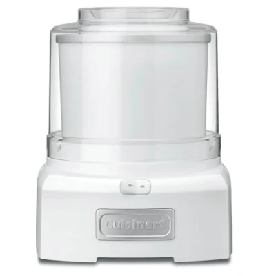 Abbildung von CUISINART Cool Scoops Hausgemachtes Gelato &amp; Eismaschine in 25 Min. Sorbet Frozen Yogurt Maker Familiengröße 1.4L Rührschüssel ICE21, Kunststoff, Weiß