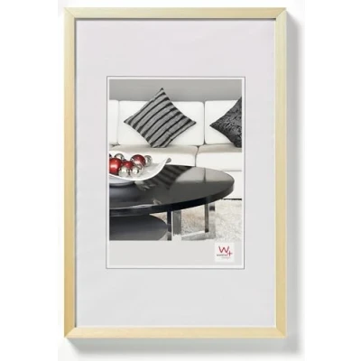 Abbildung von walther design Bilderrahmen gold 40 x 60 cm Aluminium Chair Alurahmen AJ460G