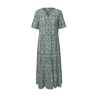 Abbildung von CECIL Damen B144417 Kleid mit Volants, Balmy Khaki, XXL