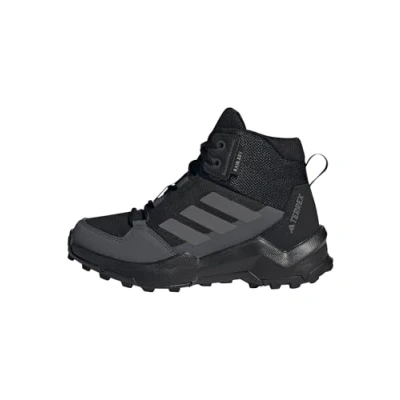 Abbildung von Adidas Terrex AX4R MID RAIN.RDY Unisex Hikingschuh für Kinder, Größe: 28, Core black/grey four/grey six Textil/synthetik