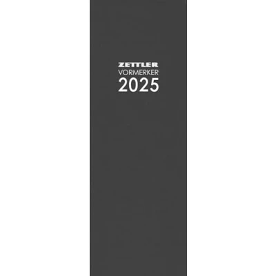 Abbildung von Zettler Tagevormerkbuch Leinen 2025 anthrazit, 10,4x29,6cm, Taschenkalender mit 200 Seiten, Leinenstruktur, 2 Tage auf 1 Seite, Tages , und Wochenzählung, Zweimonatsübersicht Kalendarium DE