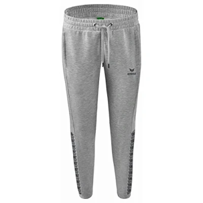 Abbildung von Erima Fussball TEAM Essential Joggingh Jogginghose, Damen, Größe: 44, Grau/ grau