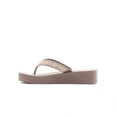 Abbildung von Skechers Damen Cali Vinyasa WILD Daisies, Taupe Mitobuck Edelsteinbesatz, 36 EU