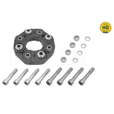 Abbildung von MEYLE 014 152 2119/HD Hardyscheibe 120 vorne 160 mit Anbaumaterial MERCEDES BENZ: C Class T modell, E Saloon, Saloon