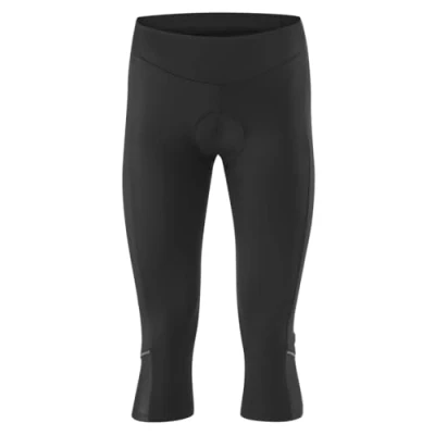 Abbildung von Gonso Bella, Damen Fahrradhose 3/4, Radtight mit Dry Up Air Sitzpolster, Hohe Bewegungselastizität und Komfortbund, Enganliegende Passform, Schwarz, Gr. 46