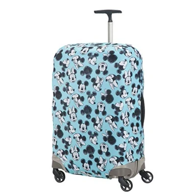 Abbildung von Samsonite Global Travel Accessories Disney Lycra Kofferhülle, M, blau (mickey/minnie blue)