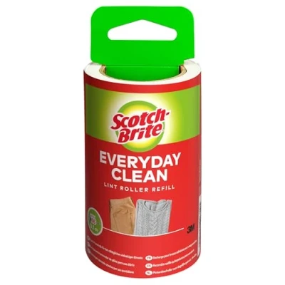 Abbildung von Scotch Brite Everyday Clean Ersatz Fusselrolle, 56 Blatt Fusselbürste mit hoher Klebekraft für Polster und Tierhaare