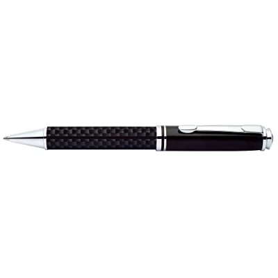 Abbildung von Online 34333 Schreibgeräte Drehkugelschreiber Black Style, ausgewogenem Design mit Metallapplikationen, Großraummine Strichstärke M (mittel) Schreibfarbe Schwarz, 1 Stück (1er Pack)
