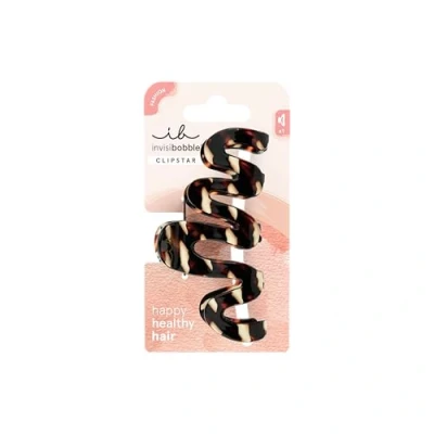 Abbildung von invisibobble CLIPSTAR Cacao Cream Haarclip 1 Large Hair Claw Große Haar Klammer mit organischem Design in edlem Kakaoton Trendiger Look, sicherer Halt, gesundes