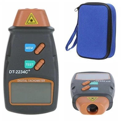 Abbildung von NAMVO Professional Digital Tachometer, Digitaler Laser Optischer Berührungsloser Drehzahlmesser