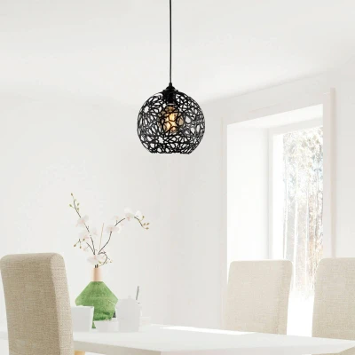 Abbildung von Pendelleuchte Alessi D25cm Schwarzes Metall Menzzo