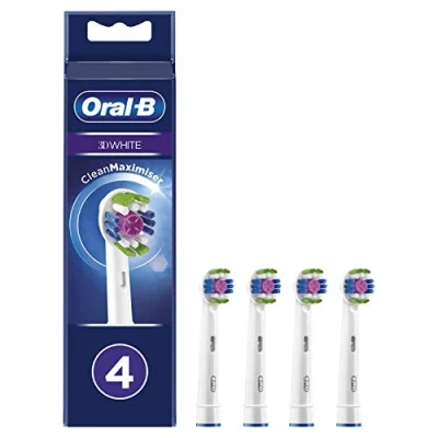 Abbildung von Oral B 3D White, b眉rsten f眉r elektrische Zahnb眉rste mit CleanMaximiser Technologie, 4 St眉ck.