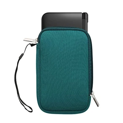 Abbildung von kwmobile Tasche kompatibel mit Nintendo 3DS XL Handheld Spielekonsole Neopren Hülle in Petrol