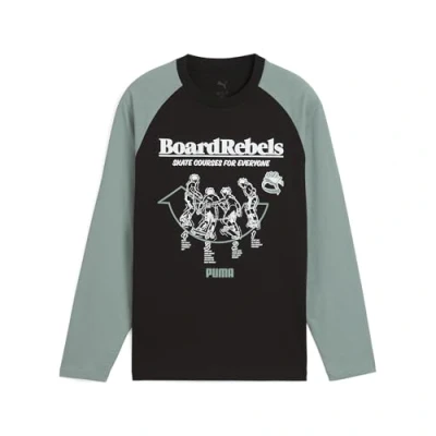 Abbildung von Puma Longsleeve TEE Unisex Langarmshirt für Kinder, Größe: 176, Black