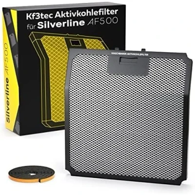 Abbildung von KF3TEC® AKtivkohlefilter für Silverline AF 500 (bis zu 3x waschbar) (1Pack)