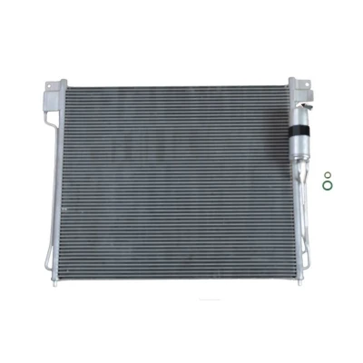 Abbildung von NRF EASY FIT 35582 Klimakondensator mit Trockner, Dichtring 15,5 10,1 Aluminium 640 NISSAN: Pathfinder 3, NP300 Navara Pickup
