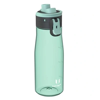 Abbildung von Super Sparrow Trinkflasche 1L Tritan Wasserflasche BPA frei Ideale Sportflasche Ein Klick Schnellfluss TouchGulp Trinkflaschen Leicht, Nachhaltig