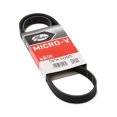 Abbildung von GATES 5PK1095 Keilrippenriemen 1095 5 Polyester, EPDM (Ethylen Propylen Dien Kautschuk) RoadMax Value Line VOLVO: XC60 I, V60 XC70 II Estate