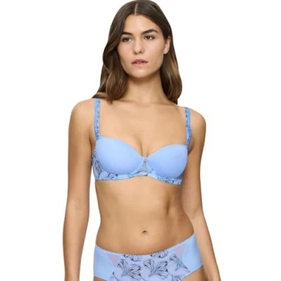 Abbildung von Triumph WILD IRIS Florale Bügel BH, Damen, Größe: 75E, Brise