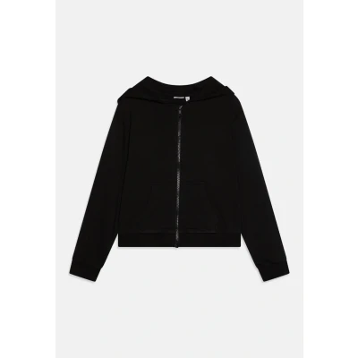 Abbildung von Name it Nkfmille CARD HOOD Sweatjacke für Kinder, Größe: 122/128, Black