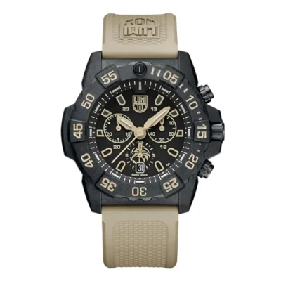 Abbildung von Luminox Herren Chronograph Schweizer Quarzwerk Uhr mit Gummi Armband XS.3590.NSF.Set