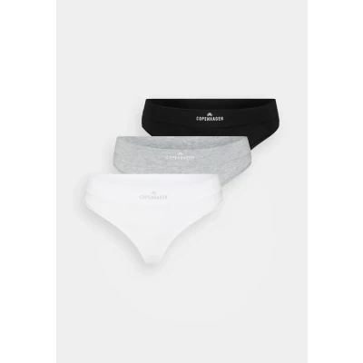 Abbildung von Copenhagen Studios 3 PACK String, Damen, Größe: XS, Black/white/mottled grey