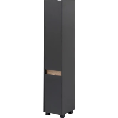 Abbildung von Schildmeyer Hochschrank »Cosmo in verschiedenen Farben made Germany« Höhe 164,5 cm, Badezimmerschrank, Blende im modernen Wildeiche Look