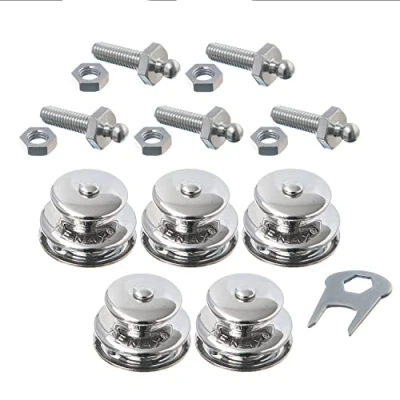 Abbildung von New Marine TENAX 5 Stück Oberteile. Groß + M5x16mm Gewindeschrauben Schlüssel