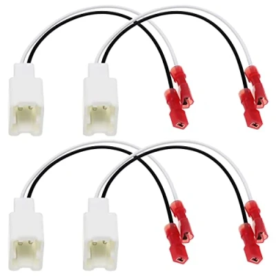 Abbildung von 4 teiliger Auto Lautsprecher Anschlusskabelbaum Adapter Ersatz 72 7401 Kompatibel mit Nissan Murano/Armada/Cube Lautsprecheradapter Drahtkabelanschluss
