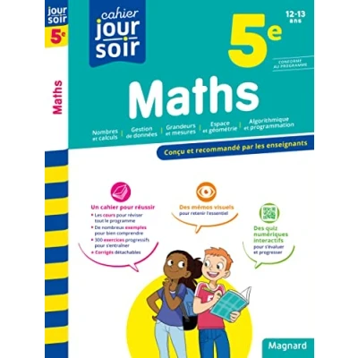 Abbildung von Maths 5e Cahier Jour Soir: Conçu et recommandé par les enseignants