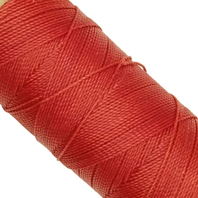 Abbildung von LINHASITA, Garnspule, gewachst, 100 g / 170 Meter, Dicke: 1 mm, Polyester, Makramee Garn, 30 Farben metros gr rot