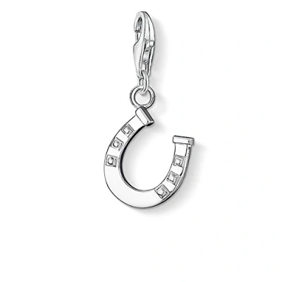 Abbildung von Thomas Sabo Damen Charm Anhänger Hufeisen Glücksbringer Club 925 Sterling Silber 0787 001 12