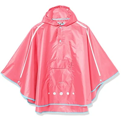 Abbildung von Playshoes Unisex Kinder Regen poncho Faltbar Regenjacke Regenmantel Regenbekleidung, Rosa, XL EU
