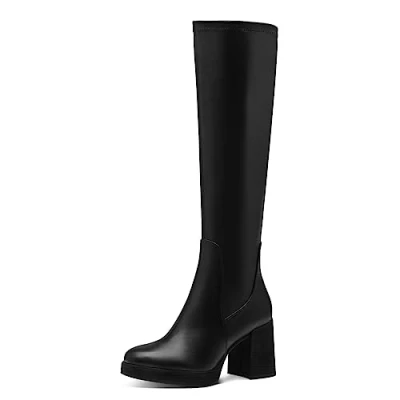 Abbildung von Marco Tozzi Plateaustiefel, Damen, Größe: 38, Black Schuhe