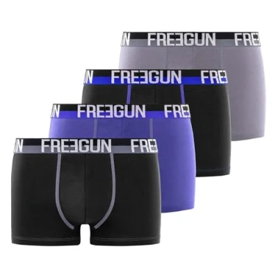 Abbildung von FREEGUN Herren Fg/1/Bc/Pk4/Gsa Retroshorts, Schwarz, XL (4er Pack)
