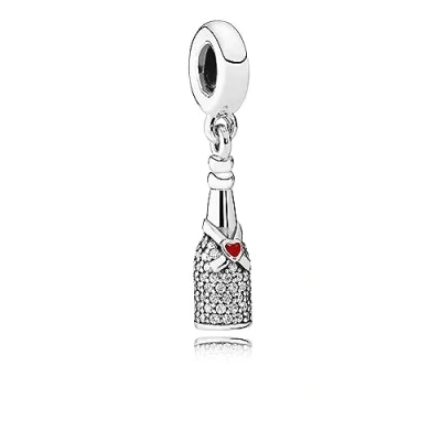 Abbildung von Pandora Moments Damen Charm Rot/Silber 792152CZ