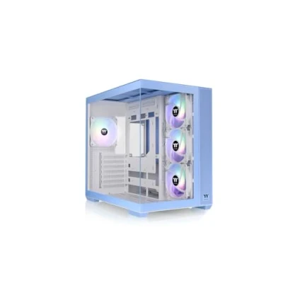 Abbildung von Thermaltake View 380 TG ARGB Mid Tower Chassis 25 Jahre Hydrangea Blue Limited Edition