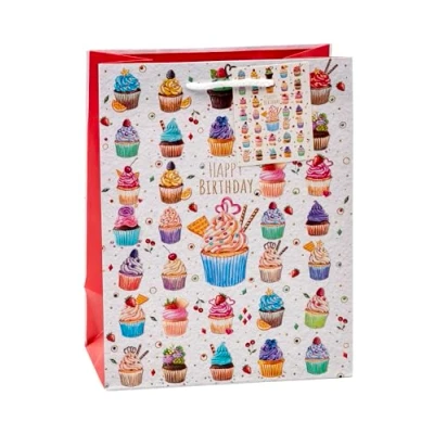 Abbildung von TSI Geschenktüten MUFFINS/CUPCAKE, Größe: Mittel (HxBxT 23 x 18 10 cm), 3er Packung, Art. Nr. 84014 2