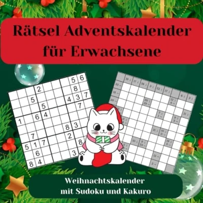 Abbildung von Rätsel Adventskalender für Erwachsene: Weihnachtskalender mit Sudoku und Kakuro