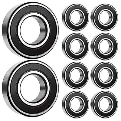 Abbildung von 10 Stück MR128 2RS Kugellager 8 mm x 12 3,5 doppelt geschützte Rillenkugellager für DIY, Drehbänke, Motoren, 3D Drucker, Fräsmaschinen, verschiedene mechanische Geräte, etc.