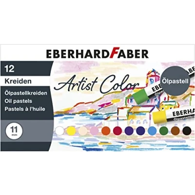 Abbildung von Eberhard Faber 522036 Ölpastellkreide Artist Color, 36 bruchsichere Ölkreiden 11 mm Durchmesser