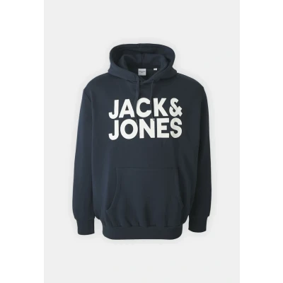 Abbildung von Jack &amp; Jones Jjecorp LOGO PS Kapuzenpullover, Herren, Größe: 3XL, Navy blazer