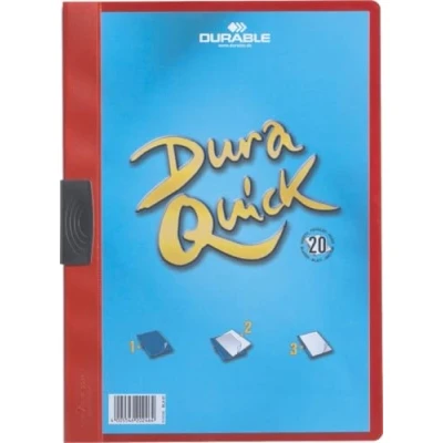 Abbildung von Durable Klemm Mappe Duraquick Klemmappe für 1 20 Blatt, Stück, rot, 227003